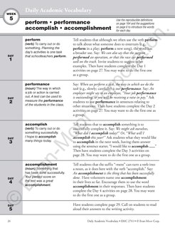 Sample content 3_Daily Academic Vocabulary, Grade 5 Teacher Edition