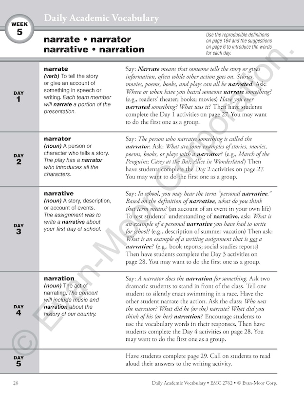 Sample content 3_Daily Academic Vocabulary Gr 6+ Te