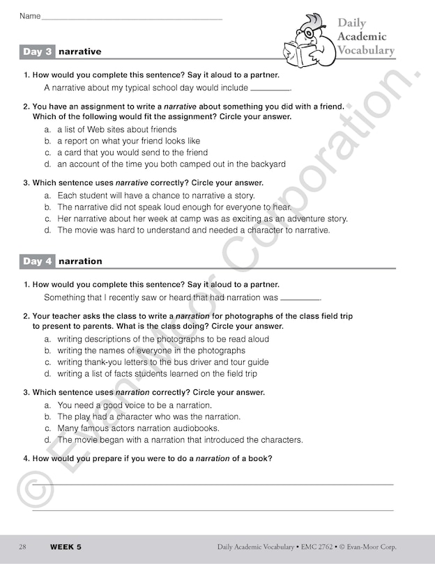 Sample content 5_Daily Academic Vocabulary Gr 6+ Te
