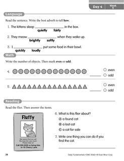 Aperçu du contenu 4_Daily Fundamentals, Grade 2 - Student Workbook