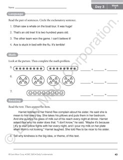 Sample content 5_Daily Fundamentals, Grade 3 Teacher Edition
