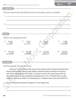 Sample content 5_Daily Fundamentals, Grade 5 Teacher Edition