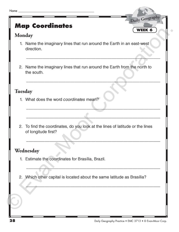 Aperçu du contenu 5_Daily Geography Practice Grade 4