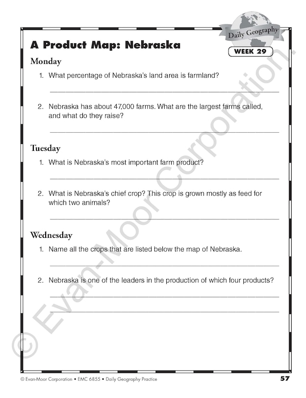 Sample content_Daily Geography Practice, Grade 5 Student Edition Workbook