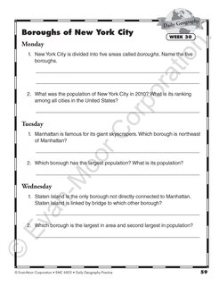 Sample content 3_Daily Geography Practice, Grade 5 Student Edition Workbook