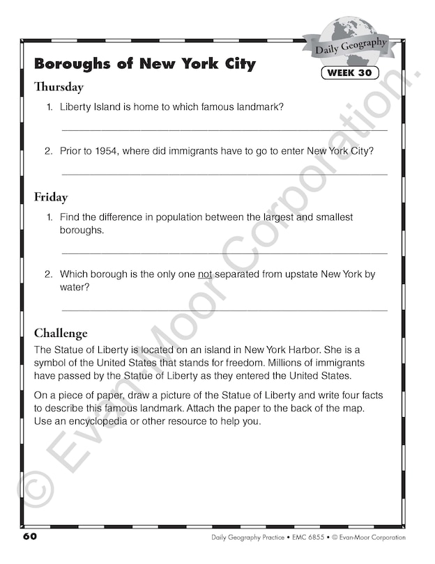 Sample content 4_Daily Geography Practice, Grade 5 Student Edition Workbook