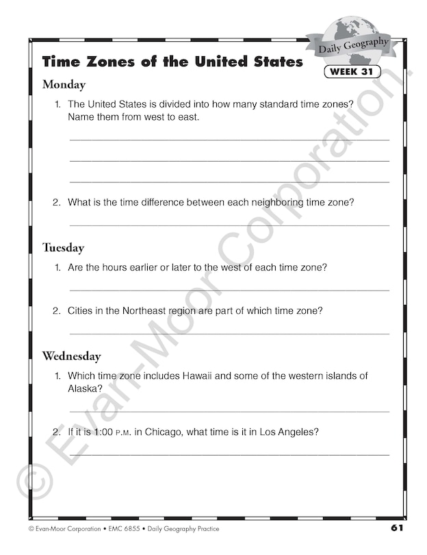Sample content 5_Daily Geography Practice, Grade 5 Student Edition Workbook