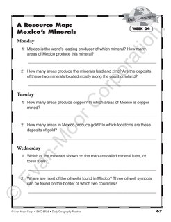 Sample content 3_Daily Geography Practice, Grade 6 Student Edition Workbook
