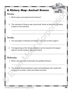 Sample content 5_Daily Geography Practice, Grade 6 Student Edition Workbook