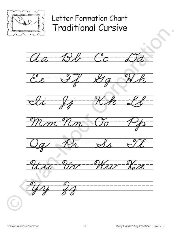 Sample content 2_Daily Handwriting Practice: Traditional Cursive, Kindergarten - Grade 6 Teacher Edition