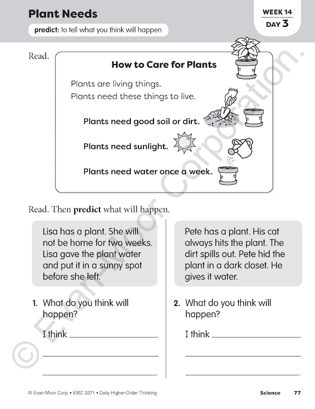 Sample content 2_Daily Higher-Order Thinking, Grade 1 Teacher Edition