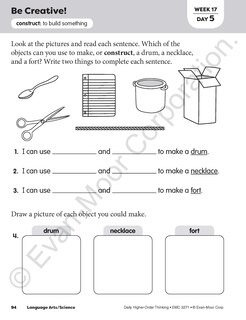 Sample content 5_Daily Higher-Order Thinking, Grade 1 Teacher Edition