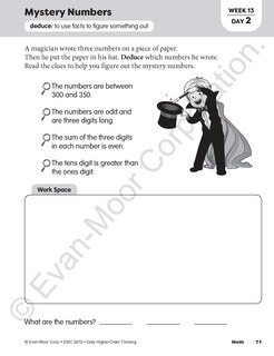 Sample content_Daily Higher-Order Thinking, Grade 2 Teacher Edition