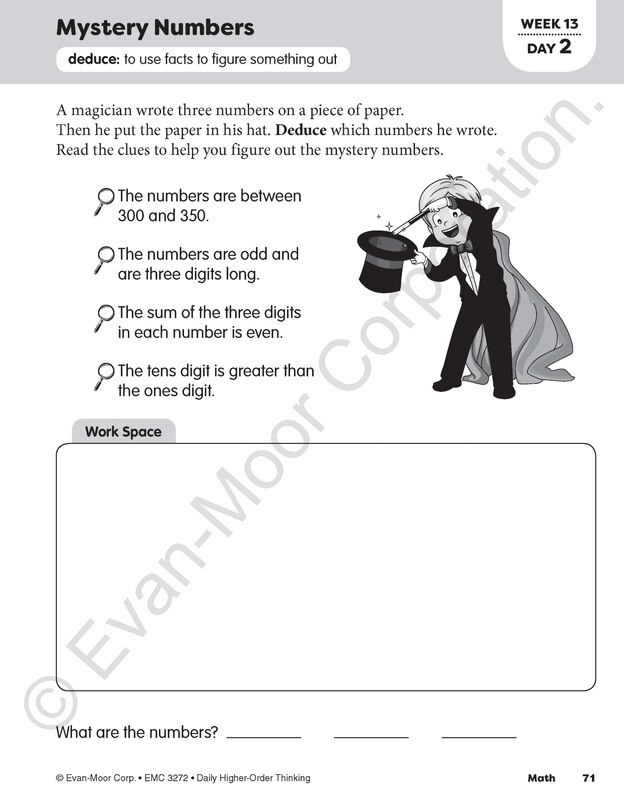 Sample content_Daily Higher-Order Thinking, Grade 2 Teacher Edition