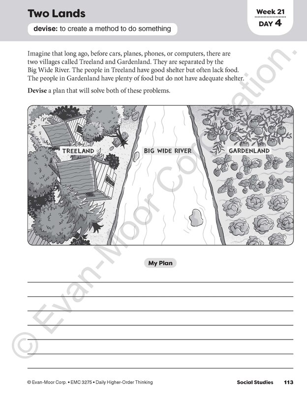 Sample content 3_Daily Higher-Order Thinking, Grade 5 Teacher Edition