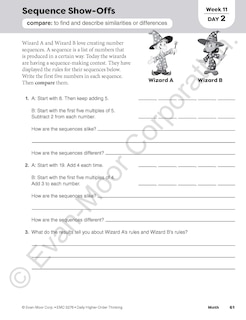 Sample content 4_Daily Higher-Order Thinking, Grade 6 Teacher Edition
