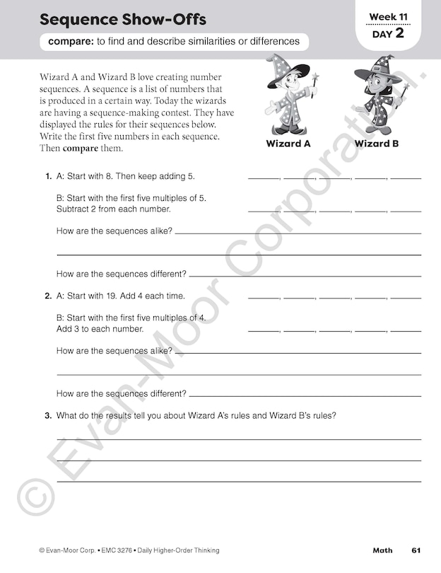 Sample content 4_Daily Higher-Order Thinking, Grade 6 Teacher Edition