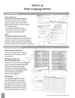 Sample content_Daily Language Review, Grade 4 Teacher Edition