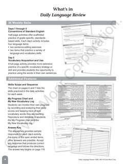 Sample content_Daily Language Review, Grade 5 Teacher Edition