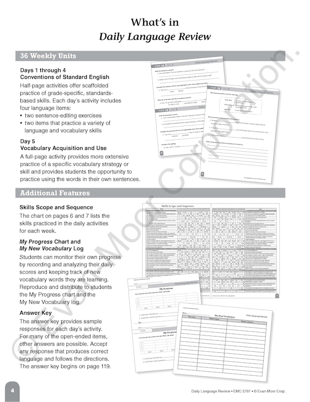 Sample content_Daily Language Review, Grade 7 Teacher Edition