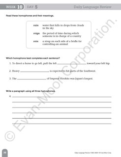 Aperçu du contenu 3_Daily Language Review, Grade 8 Student Edition Workbook