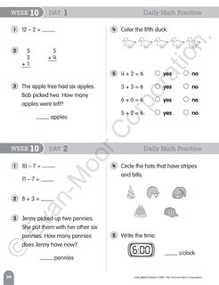 Aperçu du contenu 4_Daily Math Practice, Grade 1 Teacher Edition