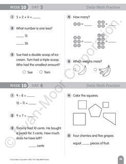 Aperçu du contenu 5_Daily Math Practice, Grade 1 Teacher Edition