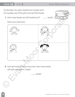 Sample content 3_Daily Math Practice, Grade 1 Student Edition Workbook