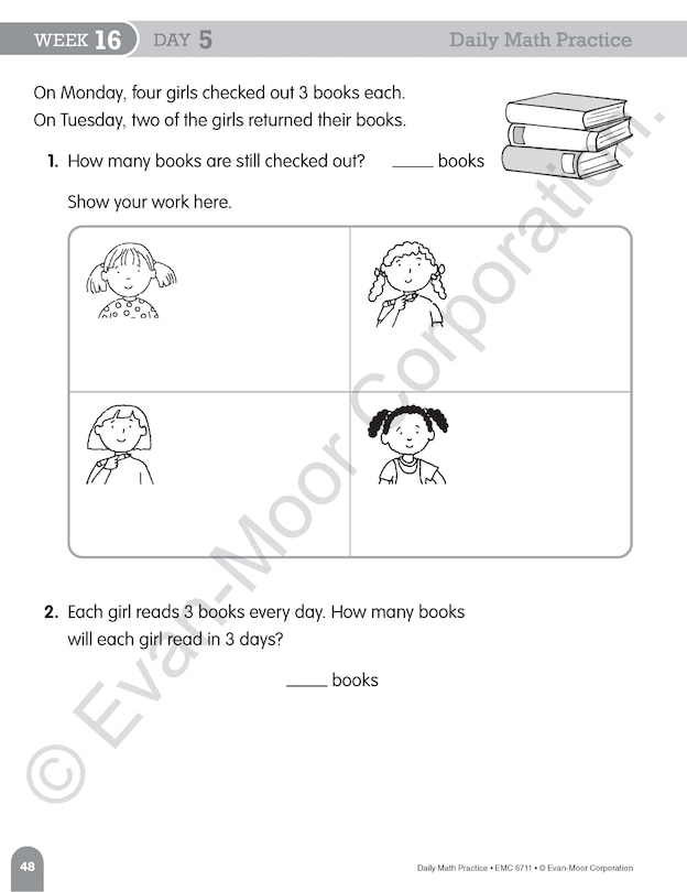 Sample content 3_Daily Math Practice, Grade 1 Student Edition Workbook