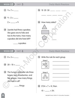 Sample content 5_Daily Math Practice, Grade 1 Student Edition Workbook