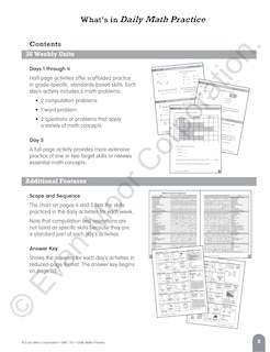 Sample content_Daily Math Practice, Grade 2 Teacher Edition