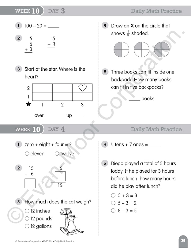 Sample content 5_Daily Math Practice, Grade 2 Teacher Edition