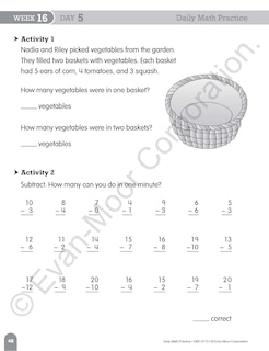 Aperçu du contenu 3_Daily Math Practice, Grade 2 Student Edition Workbook