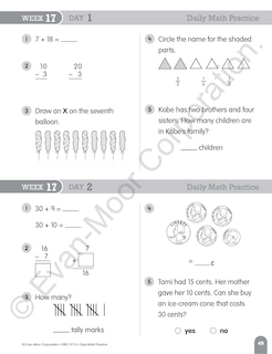 Aperçu du contenu 4_Daily Math Practice, Grade 2 Student Edition Workbook