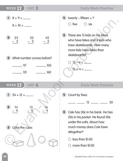 Aperçu du contenu 5_Daily Math Practice, Grade 2 Student Edition Workbook
