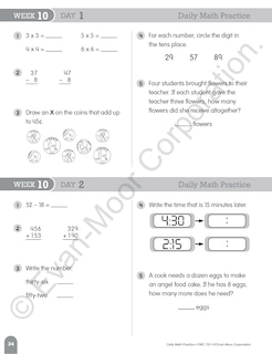 Sample content 4_Daily Math Practice, Grade 3 Teacher Edition