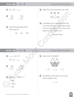Sample content 5_Daily Math Practice, Grade 3 Teacher Edition