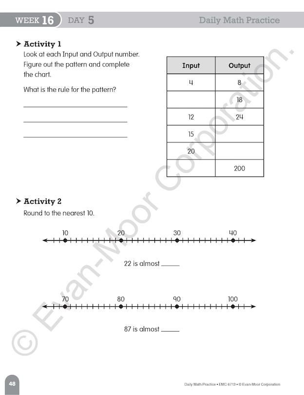 Sample content 2_Daily Math Practice, Grade 3 Student Edition Workbook