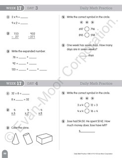 Sample content 4_Daily Math Practice, Grade 3 Student Edition Workbook