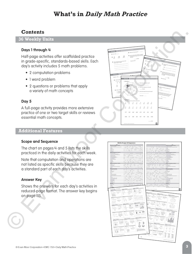 Sample content_Daily Math Practice, Grade 4 Teacher Edition