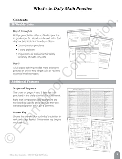 Sample content_Daily Math Practice, Grade 5 Teacher Edition