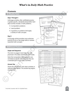 Sample content_Daily Math Practice, Grade 6 Teacher Edition