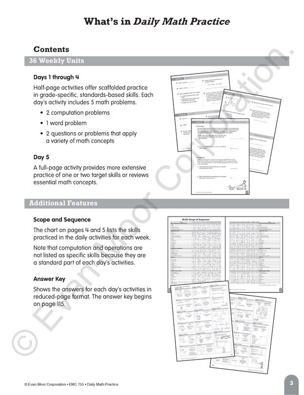 Sample content_Daily Math Practice, Grade 6 Teacher Edition