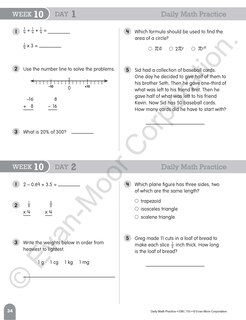 Sample content 4_Daily Math Practice, Grade 6 Teacher Edition