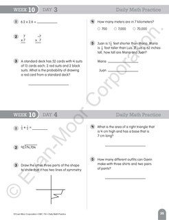 Sample content 5_Daily Math Practice, Grade 6 Teacher Edition