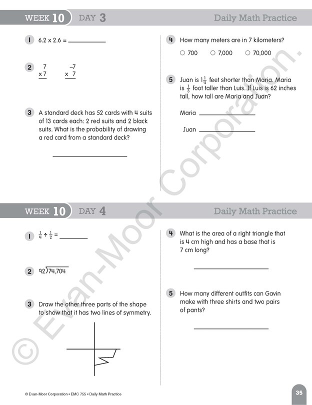 Sample content 5_Daily Math Practice, Grade 6 Teacher Edition