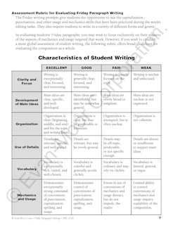 Aperçu du contenu_Daily Paragraph Editing, Grade 3 Teacher Edition