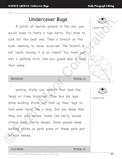 Aperçu du contenu 3_Daily Paragraph Editing, Grade 3 Teacher Edition