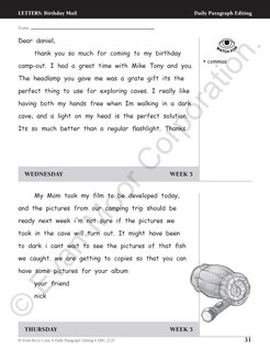 Sample content 5_Daily Paragraph Editing, Grade 4 Teacher Edition