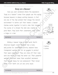 Sample content 3_Daily Paragraph Editing, Grade 5 Teacher Edition